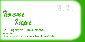 noemi kupi business card
